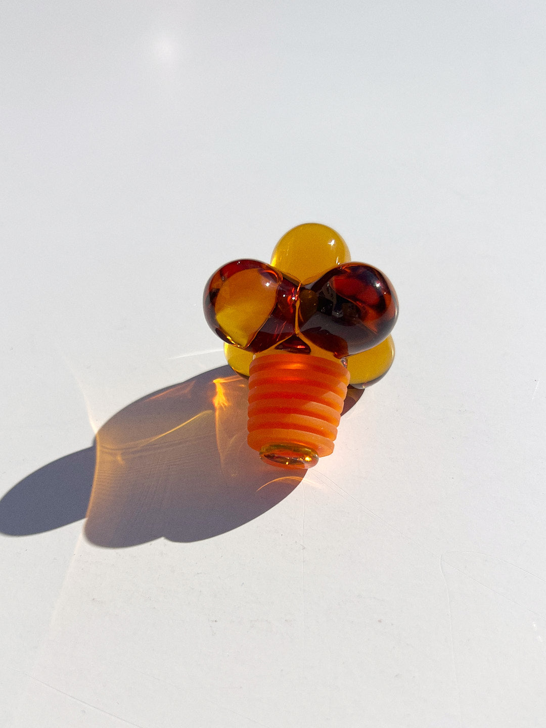 Hobknob Bottle Stopper - Amber