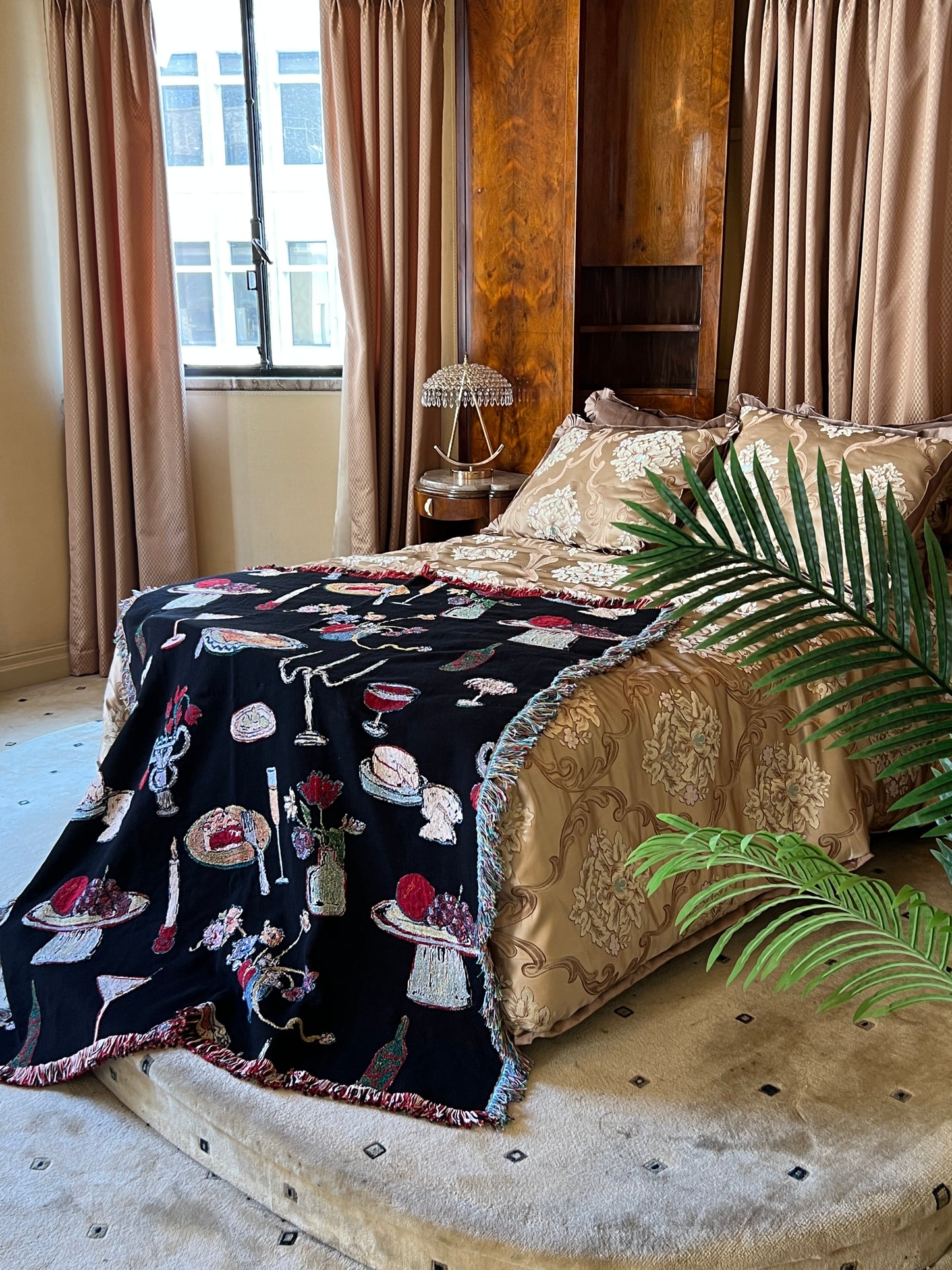 Archie Throw Blanket - Set The Table Caviar