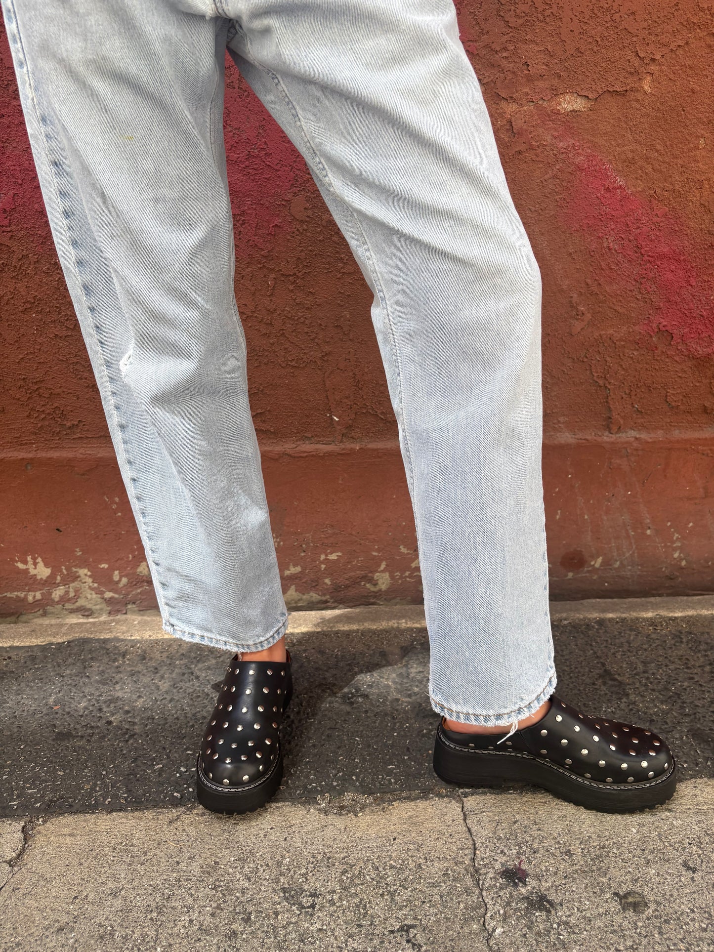 Lena Chunky Mule - Studs