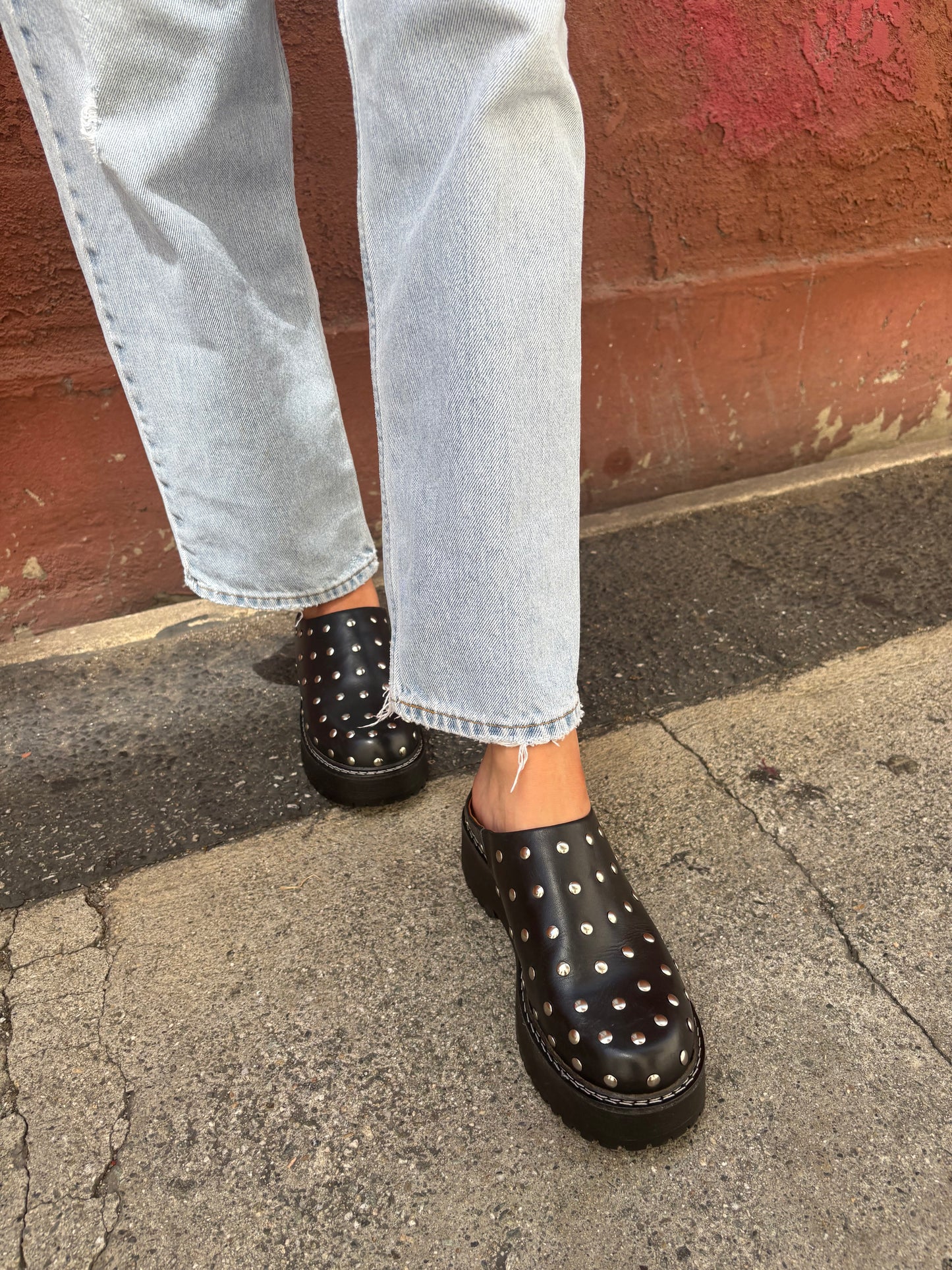 Lena Chunky Mule Studs – Lisa Says Gah