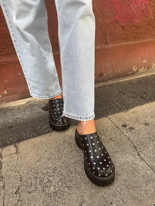 Lena Chunky Mule - Studs