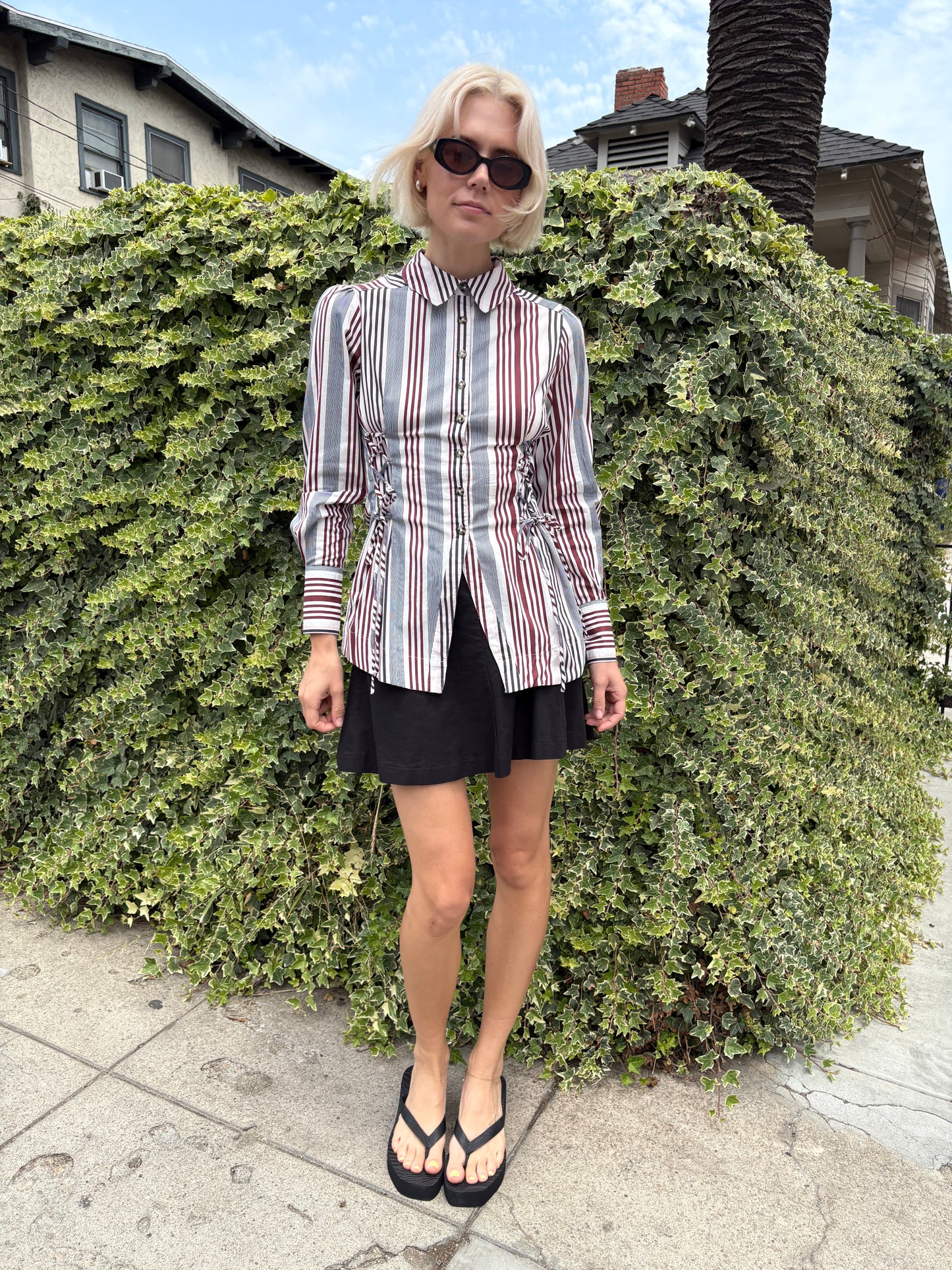 Jilla Shirt - Multi Business Stripe