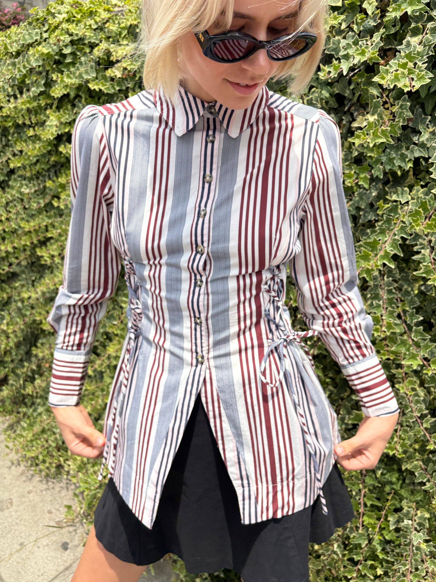 Jilla Shirt - Multi Business Stripe