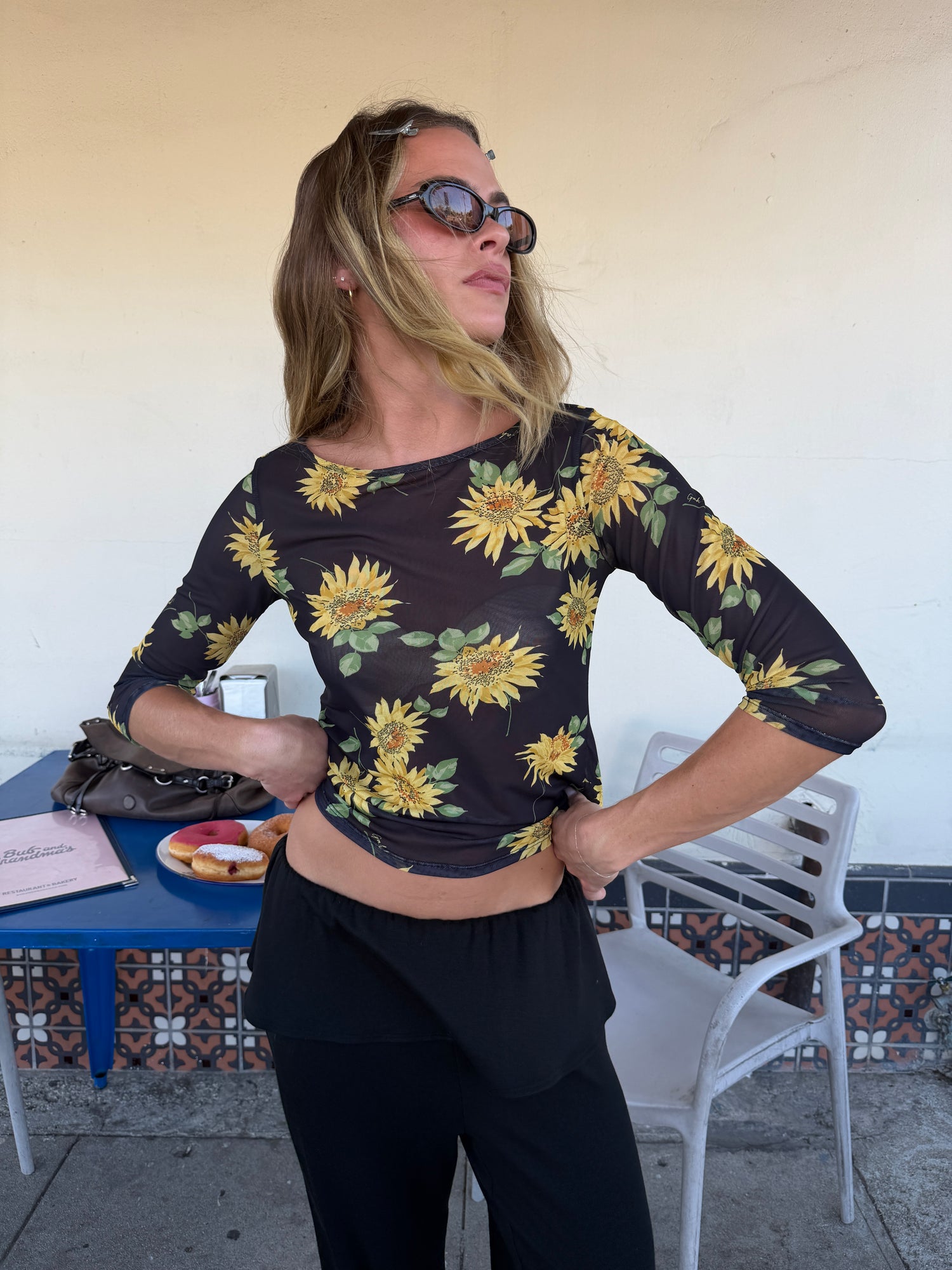 Nia Top - Midnight Sunflower