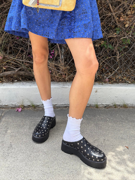 【INCHANT ME】Diagonal Square Mule Bloafer Lena Chunky Mule - Studs – Lisa Says Gah