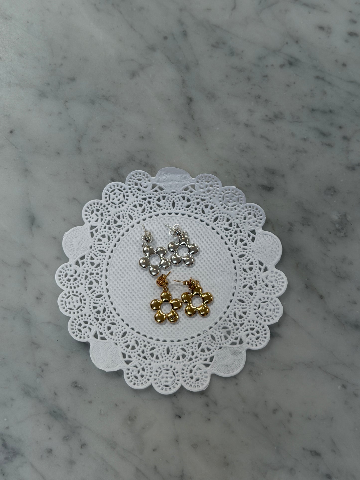 Florette Earrings - Silver