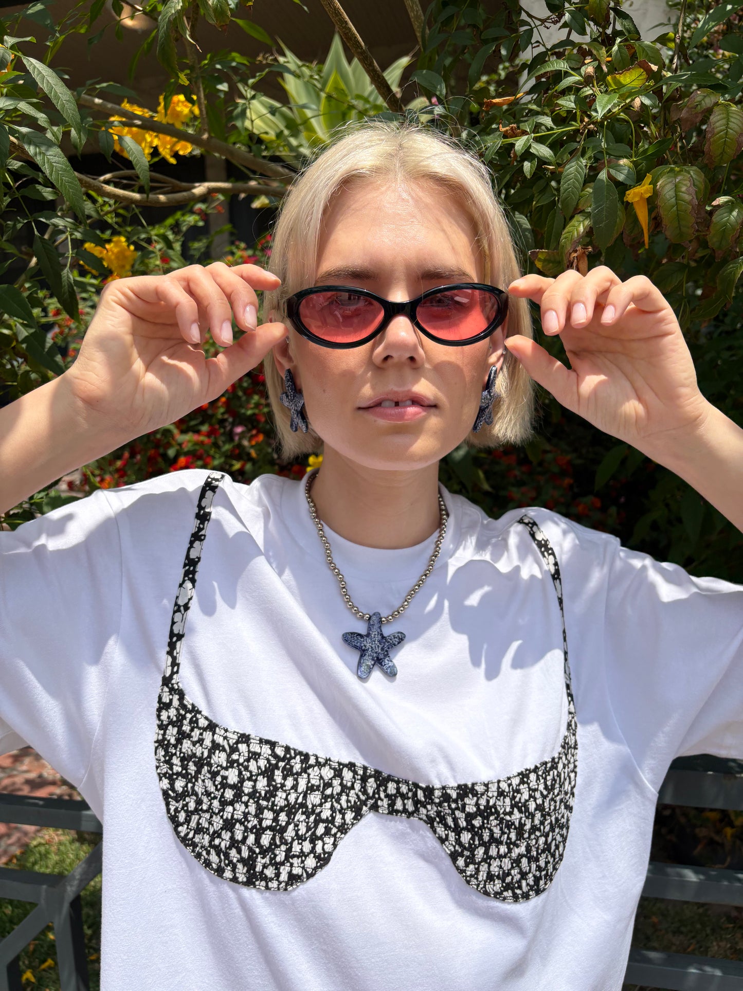 Star Fish Earrings - Blue