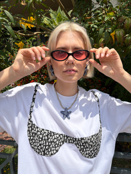 Star Fish Earrings - Blue