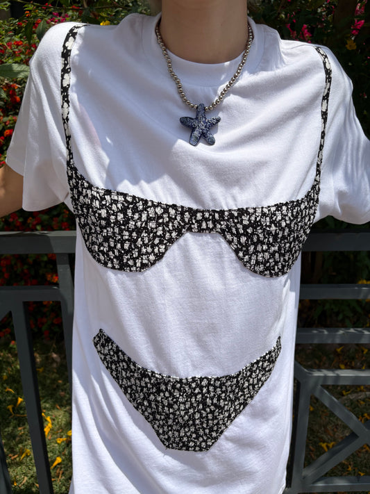 Star Fish Necklace - Blue/Silver