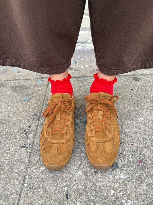 Tb.56 Suede Leather Sneakers - Tan