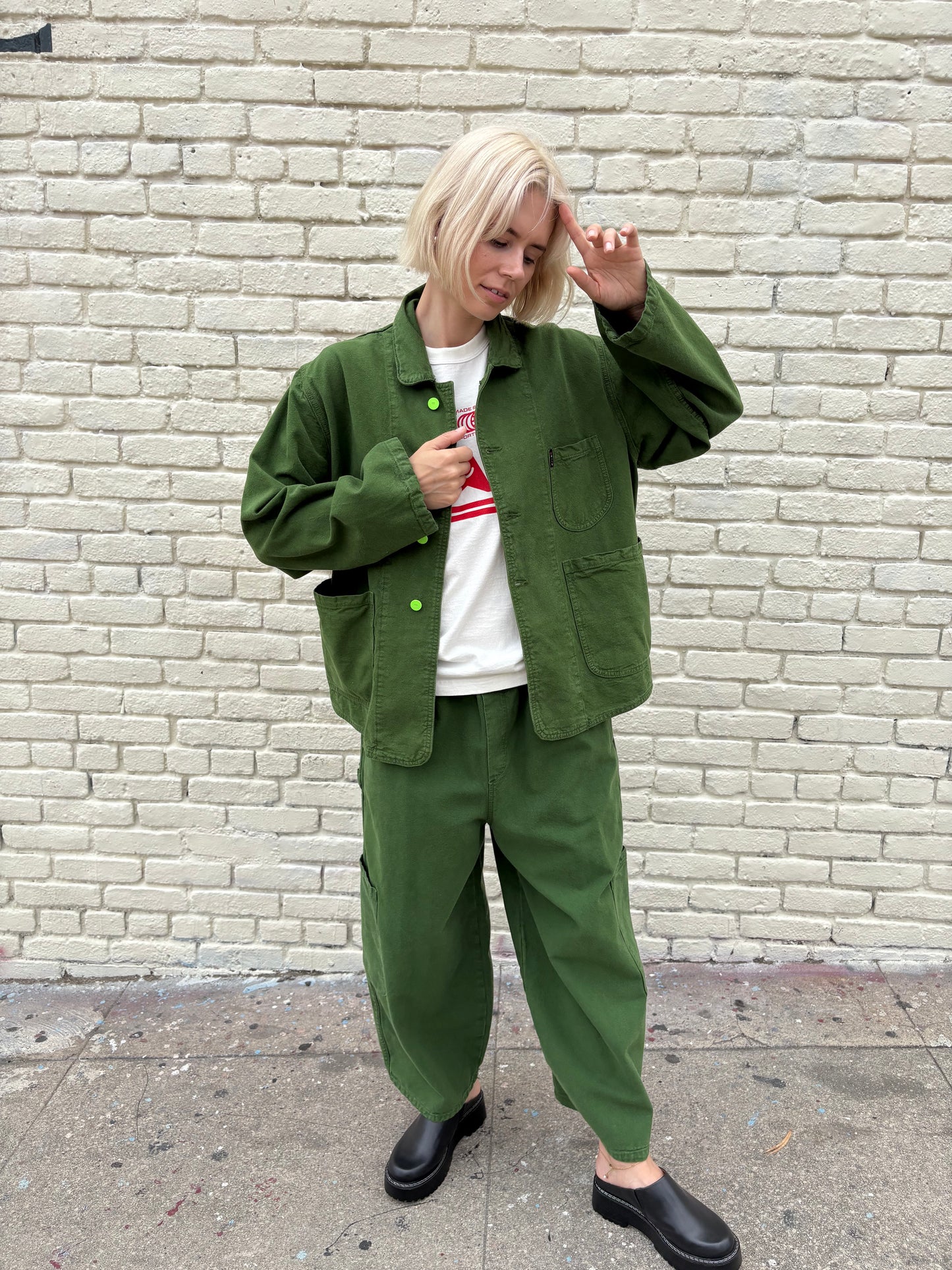 Chef Pant - Kale Green