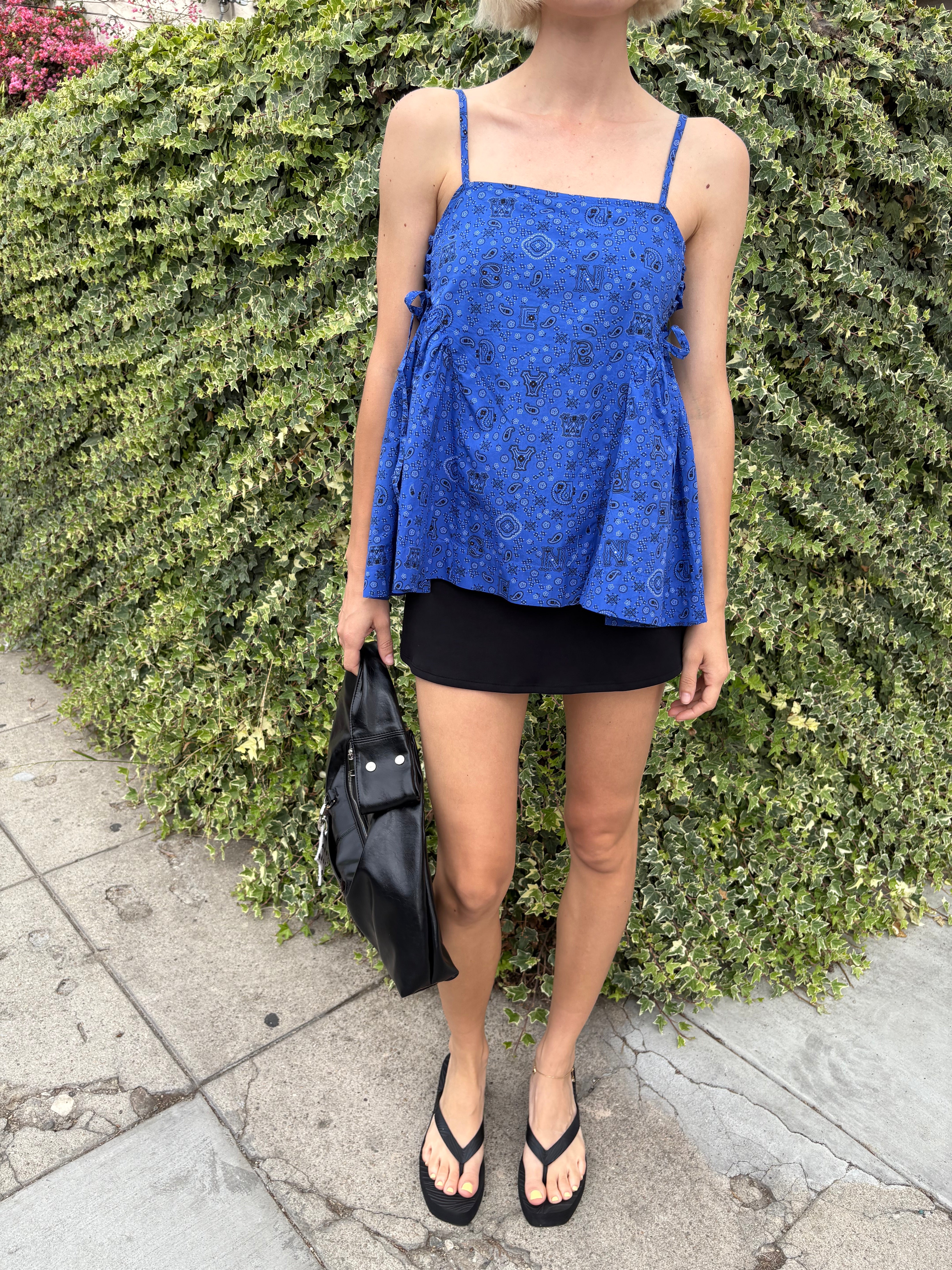 トップス THE SHISHIKUI knit cami | blue grey トップス THE SHISHIKUI knit cami | blue grey Tops – SHISHIKUI