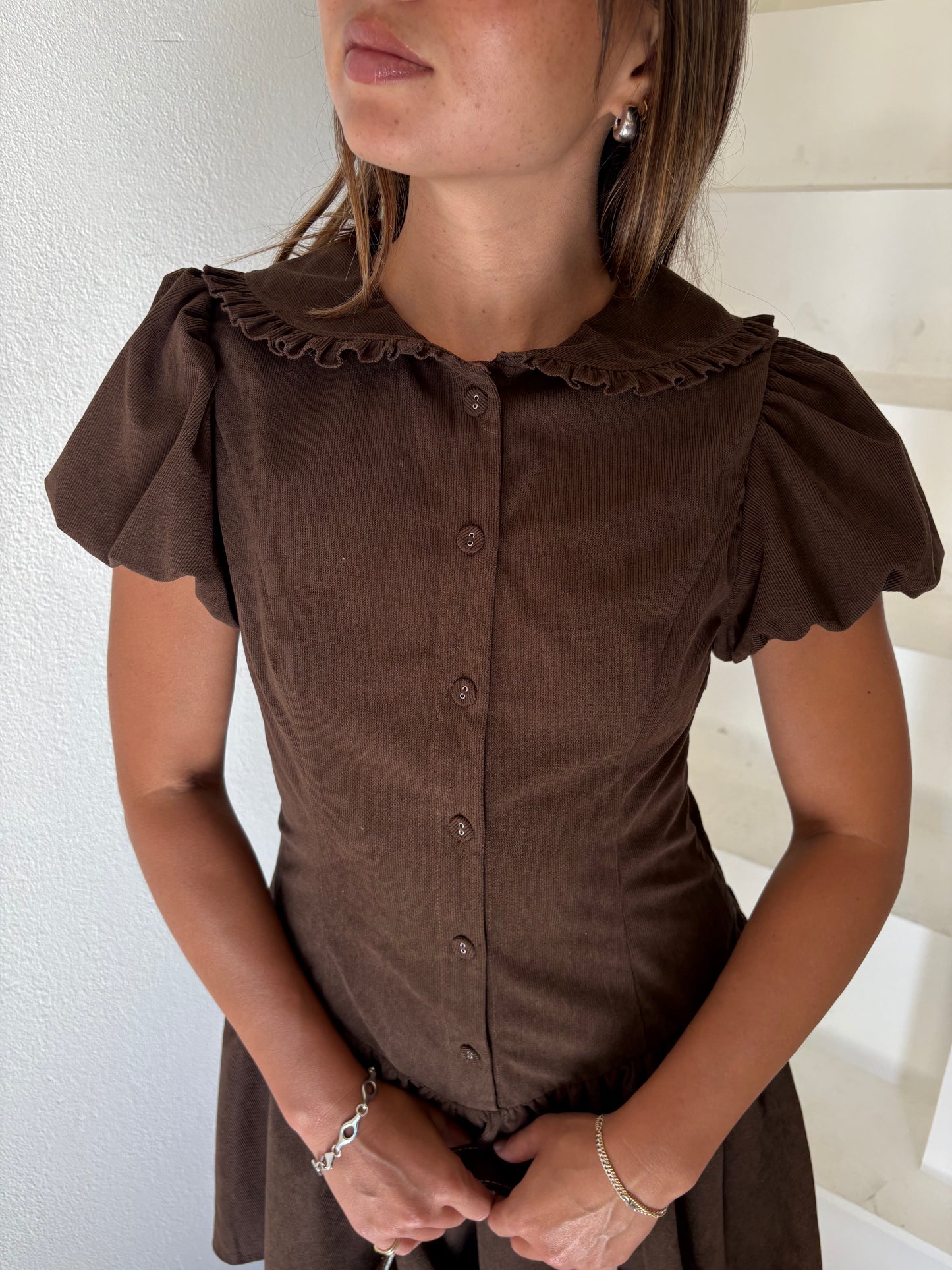 Nellie Dress - Brown