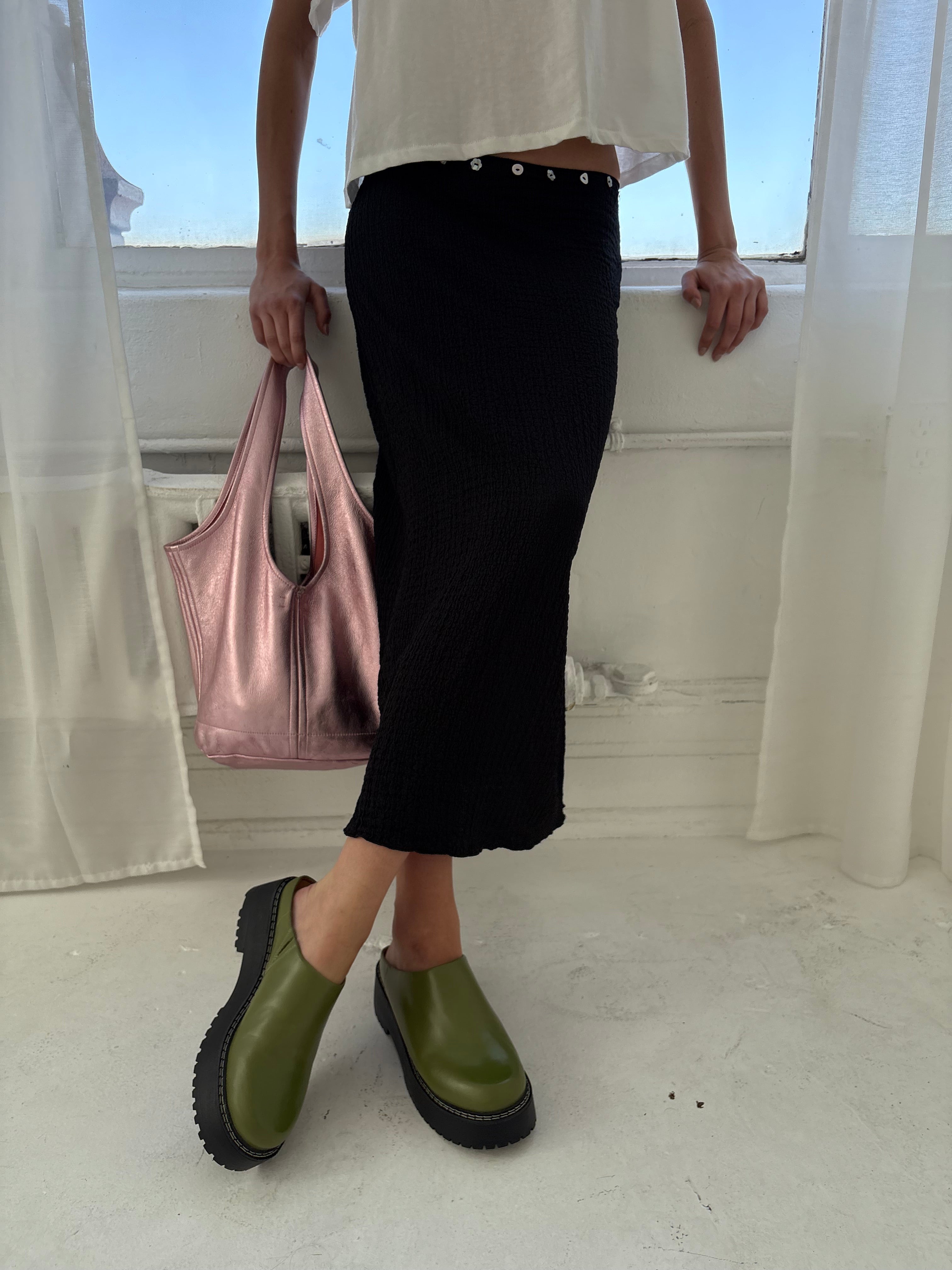 Lena Chunky Mule - Olive – Lisa Says Gah