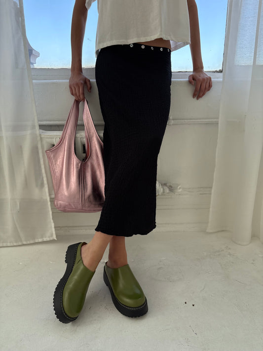 Lena Chunky Mule - Olive