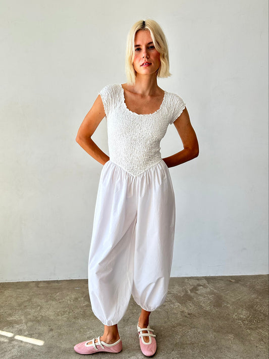 Goldie Jumpsuit - Chalk