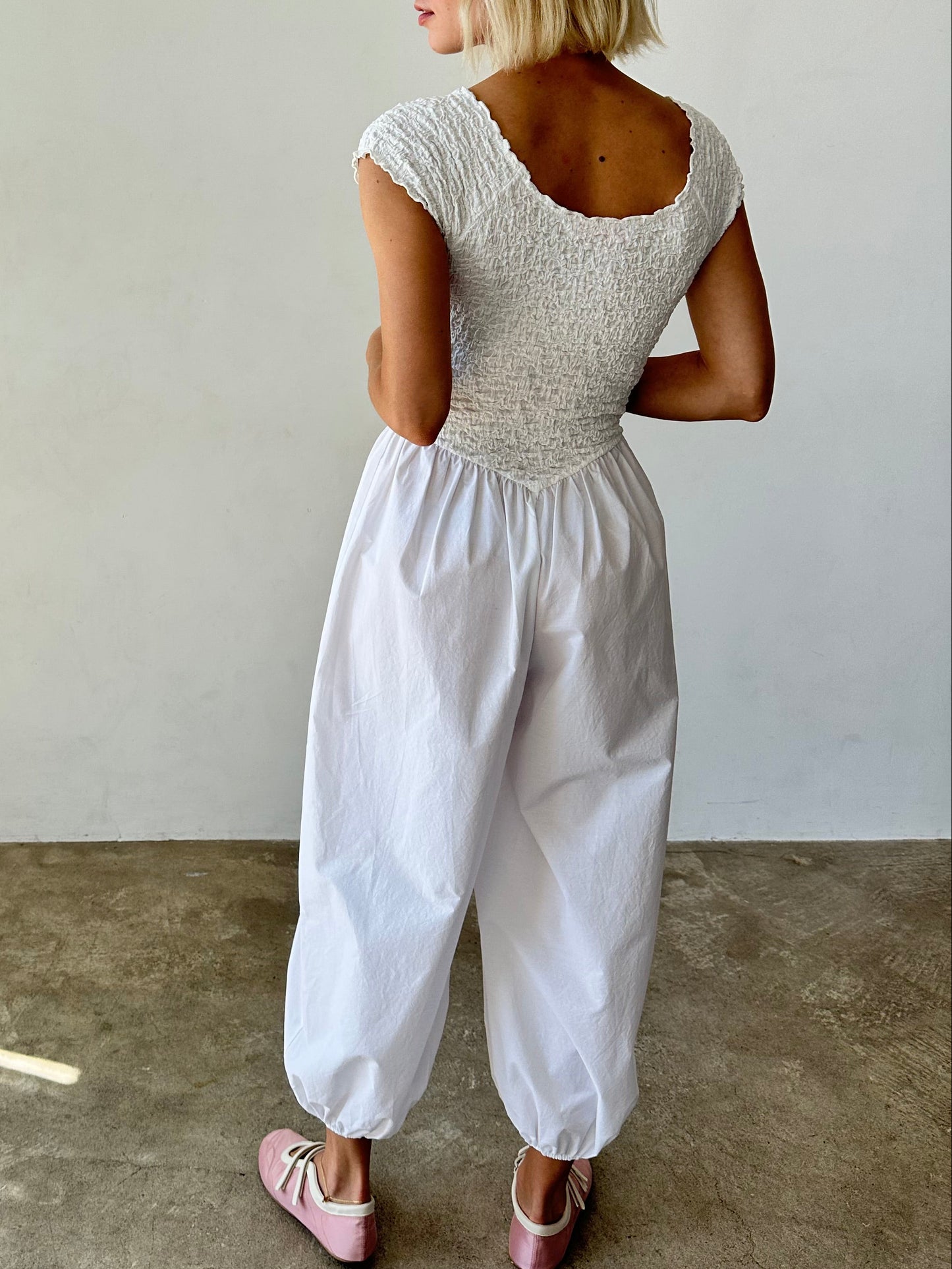 Goldie Jumpsuit - Chalk