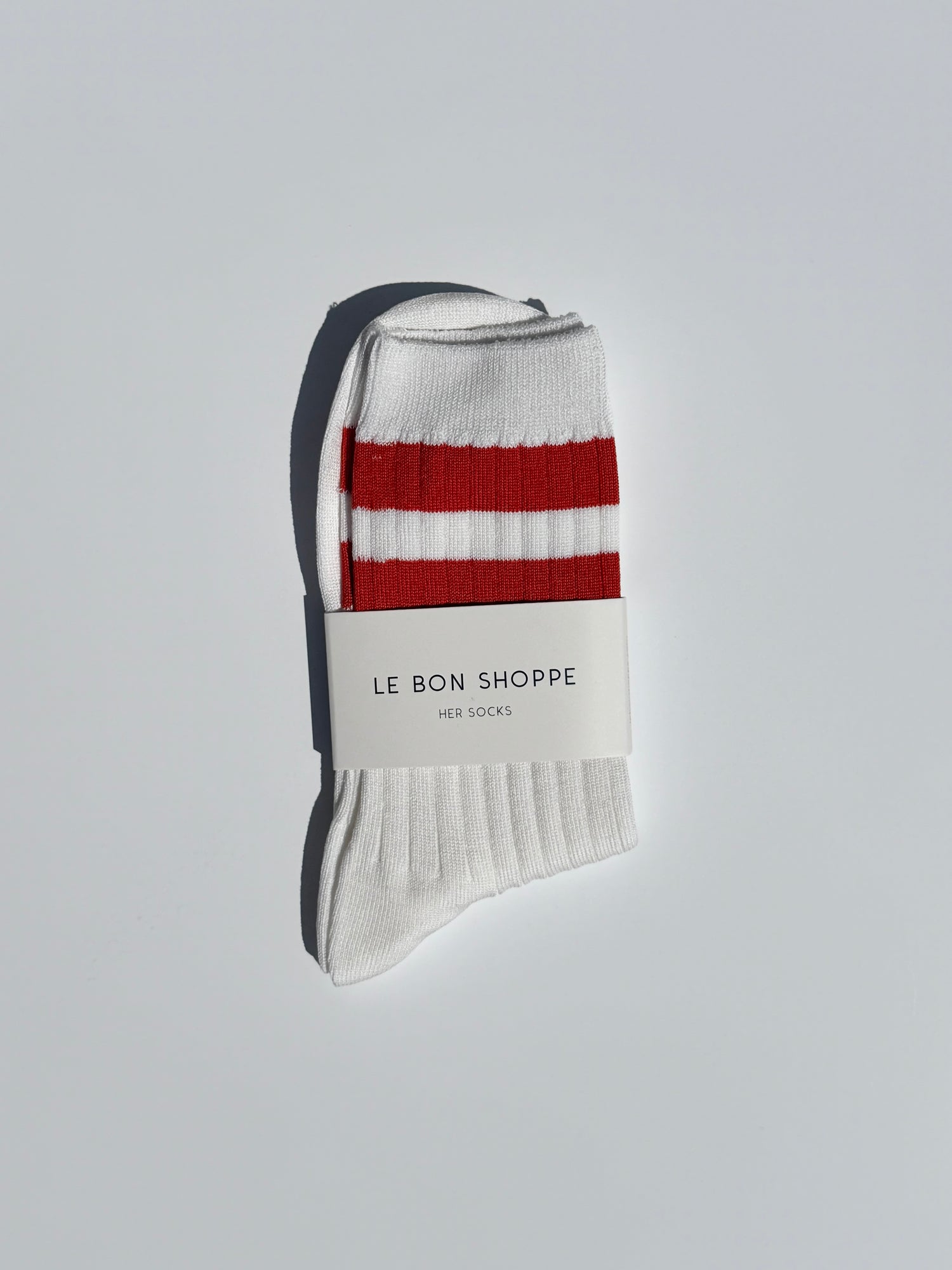 Her Varsity Socks - White Coral