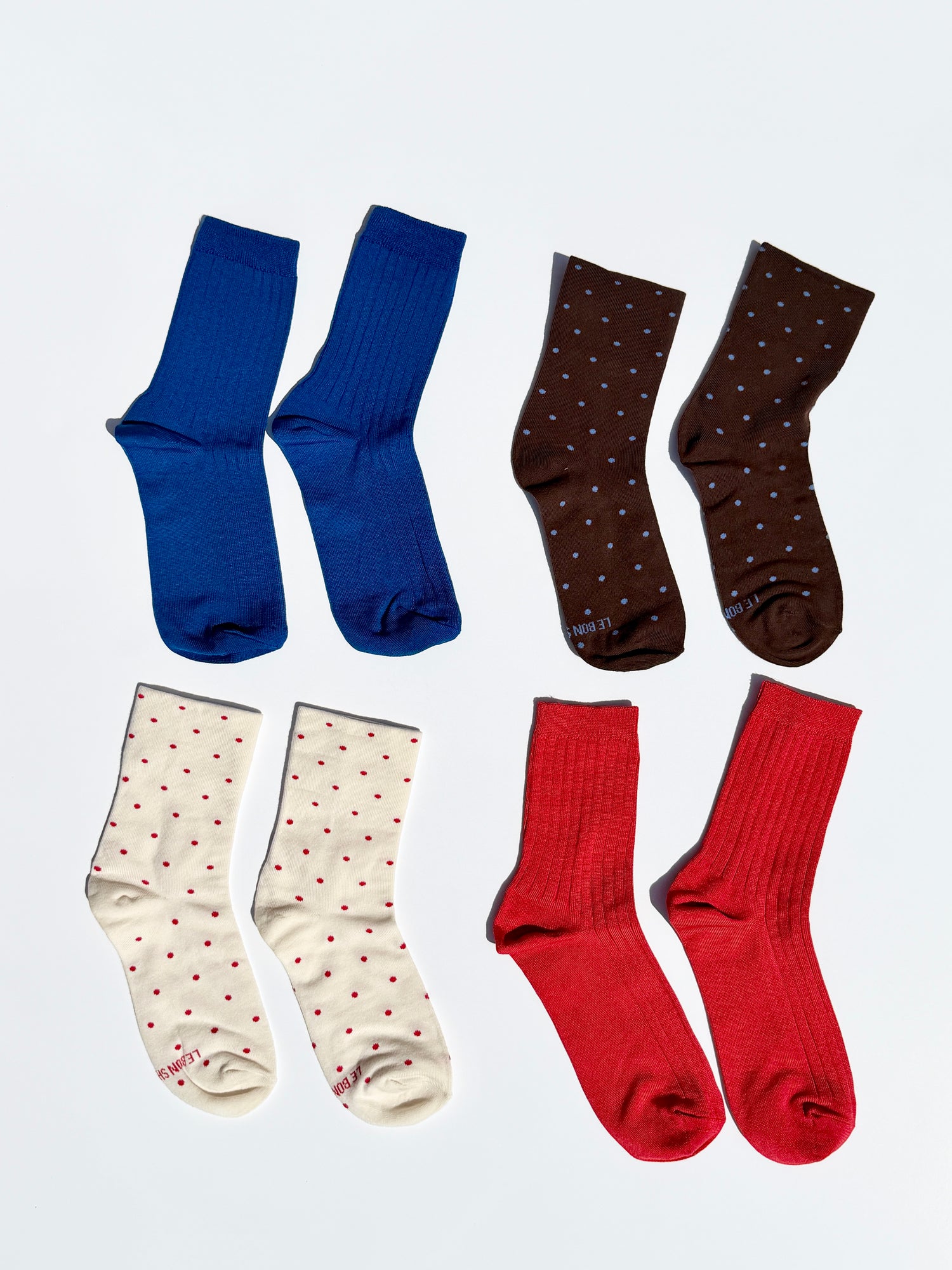 Patterned Sneaker Socks - Cacao/Blue