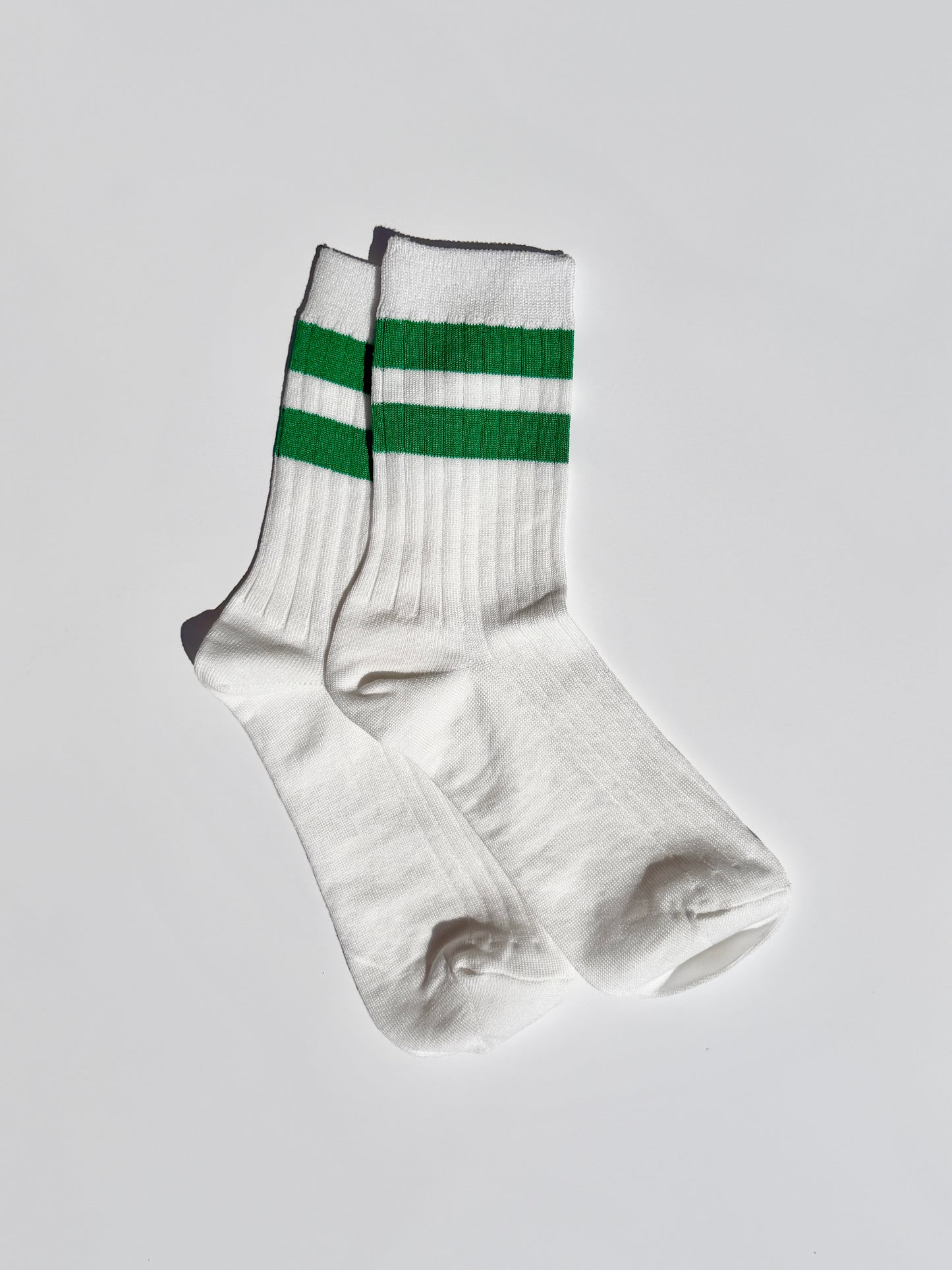 Her Varsity Socks - White Kelly