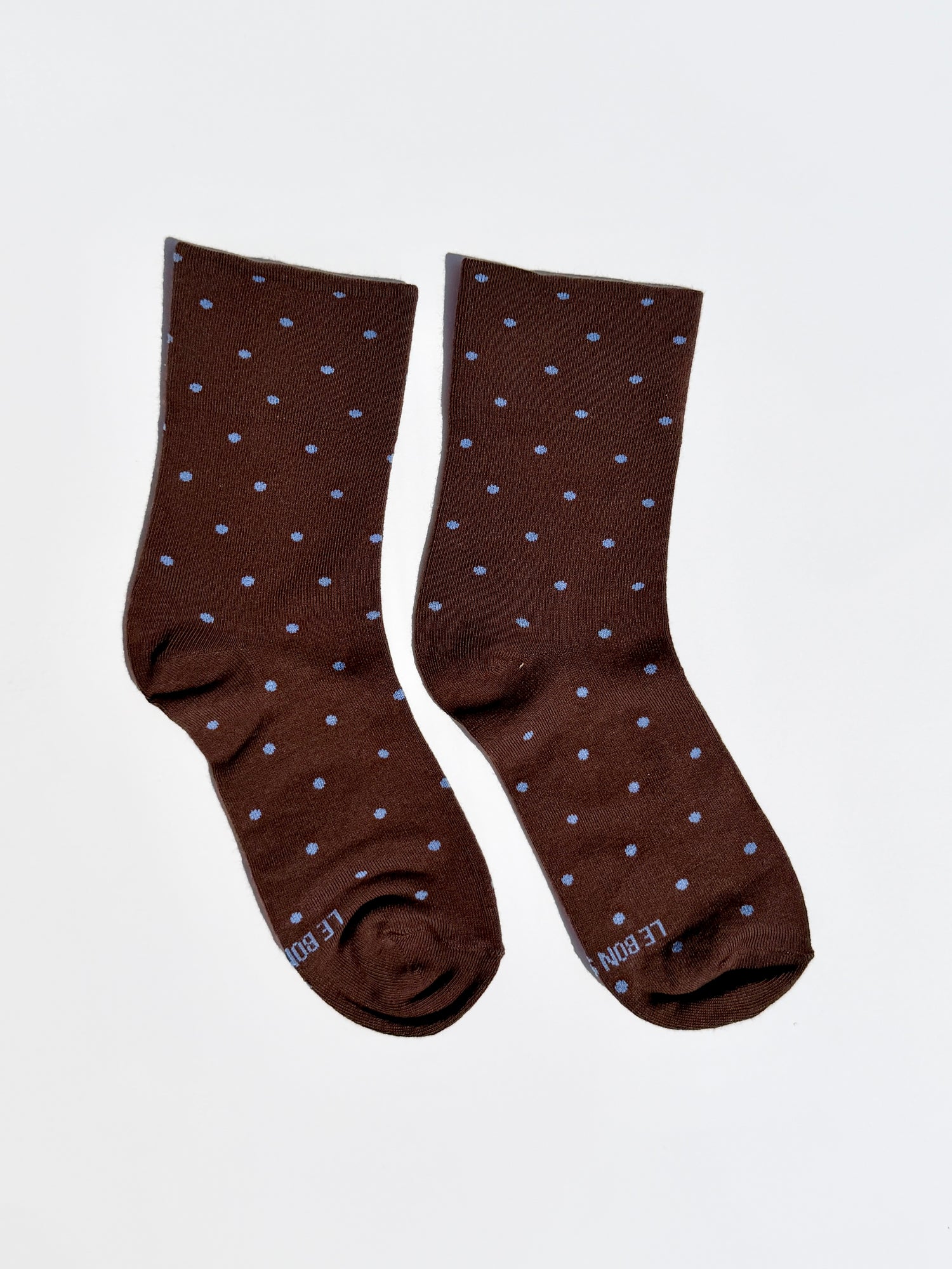 Patterned Sneaker Socks - Cacao/Blue