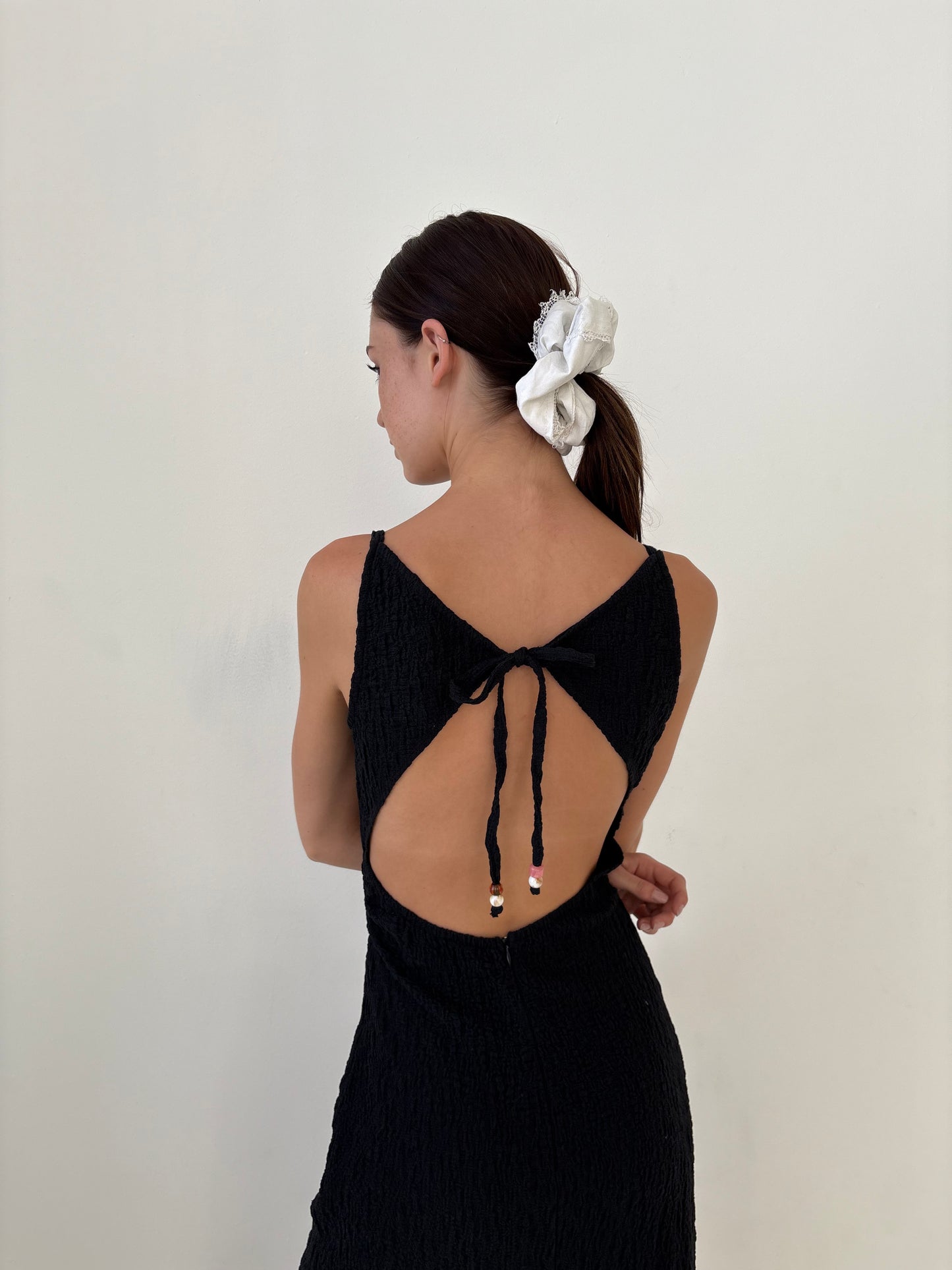 Maya Dress - Black Crinkle