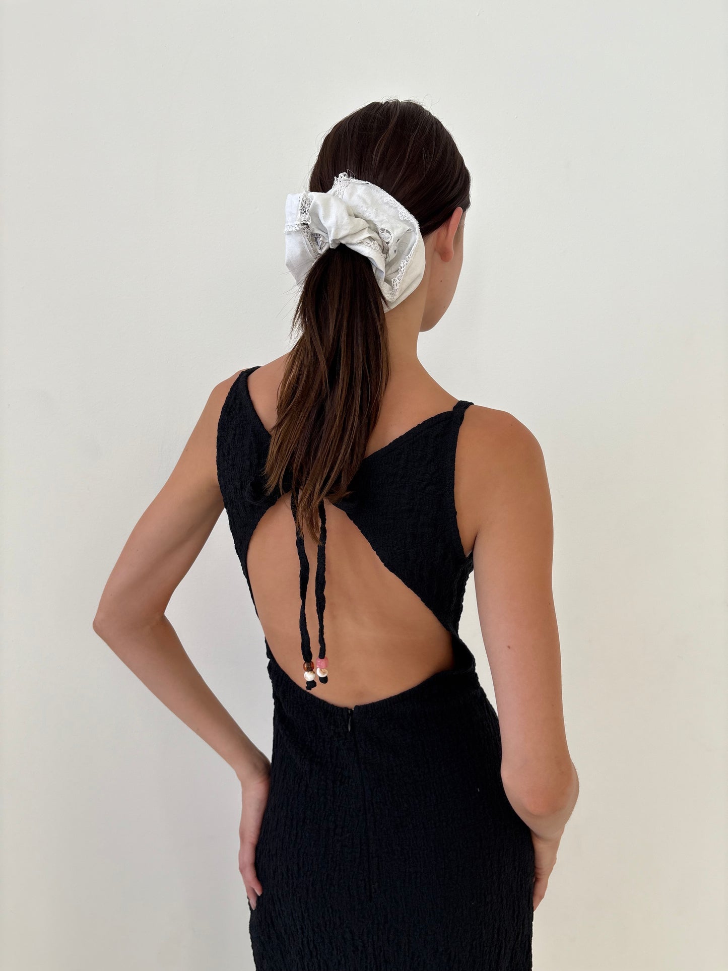 Maya Dress - Black Crinkle