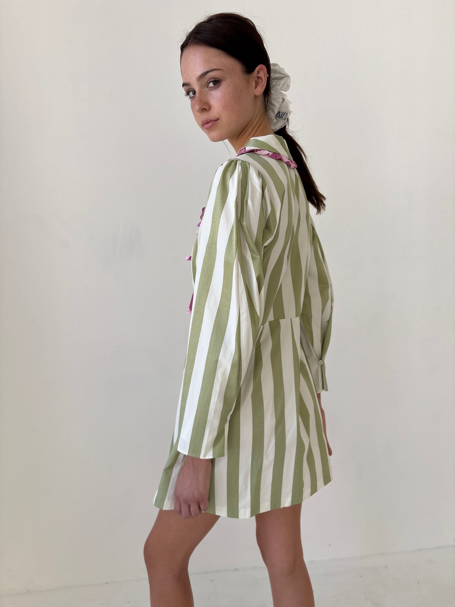 Mayfair Dress - Ivy Stripe