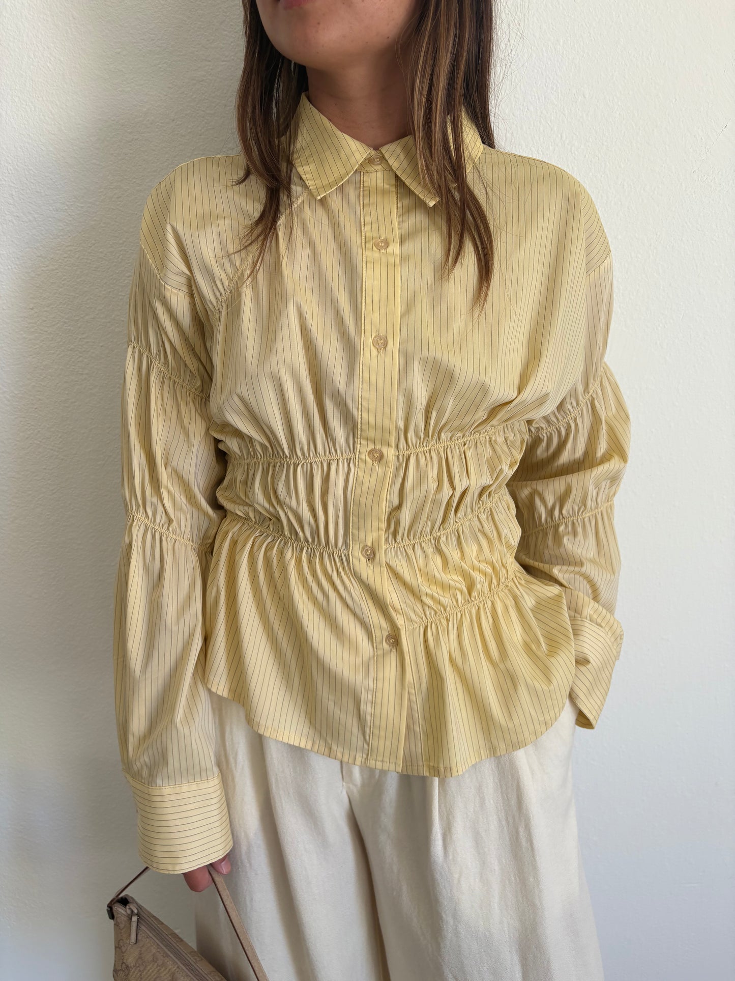 Junie Button Up - Meringue