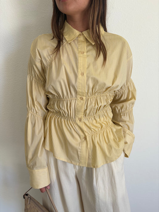 Junie Button Up - Meringue