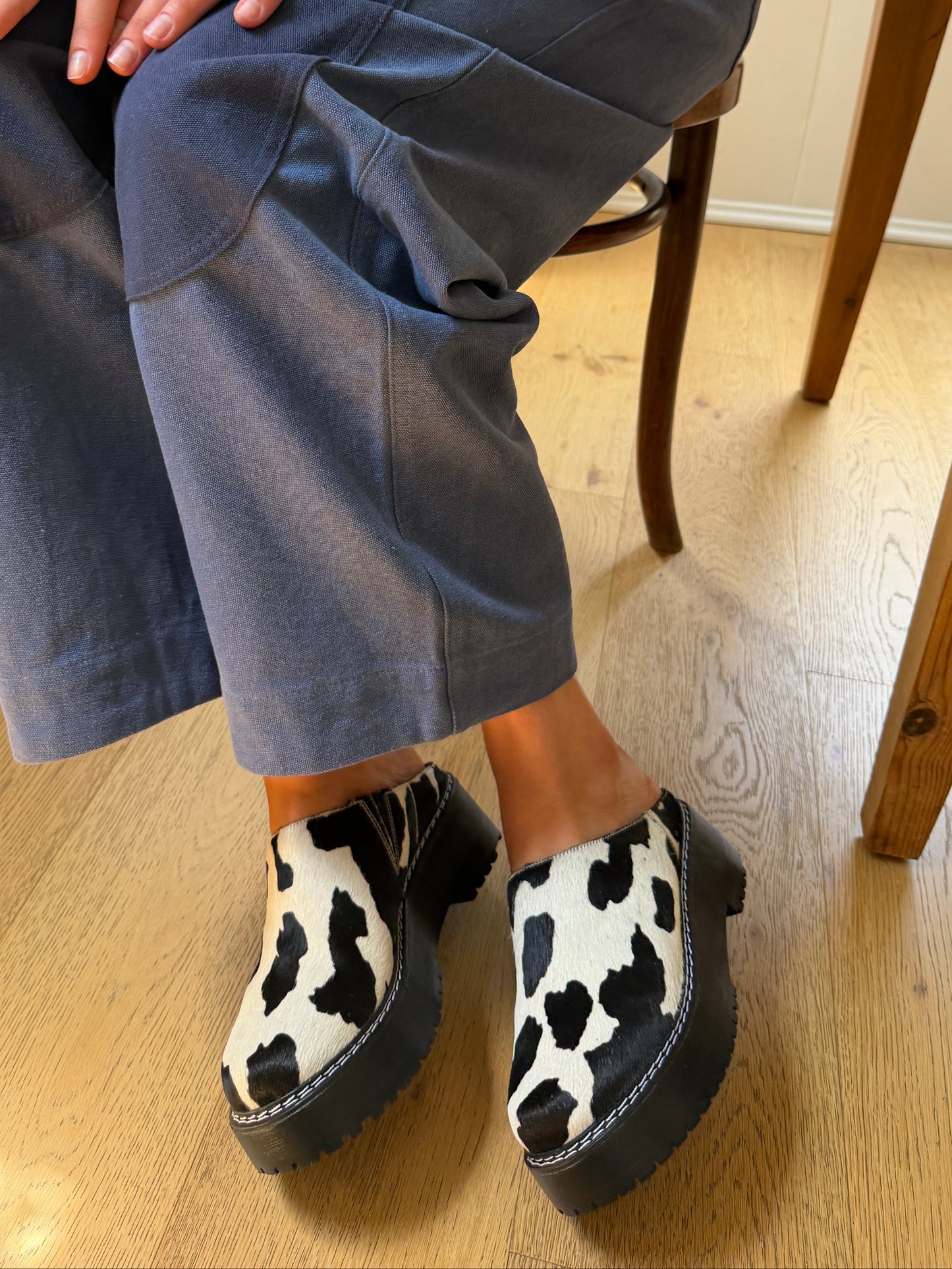 Lena Chunky Mule - Cow