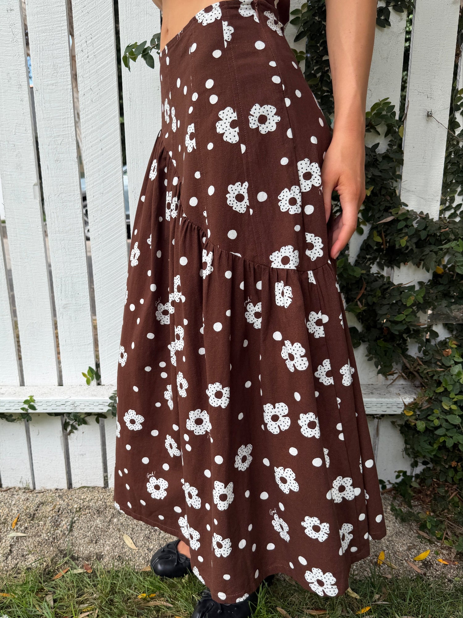 Maeve Midi Skirt - Mod Dot