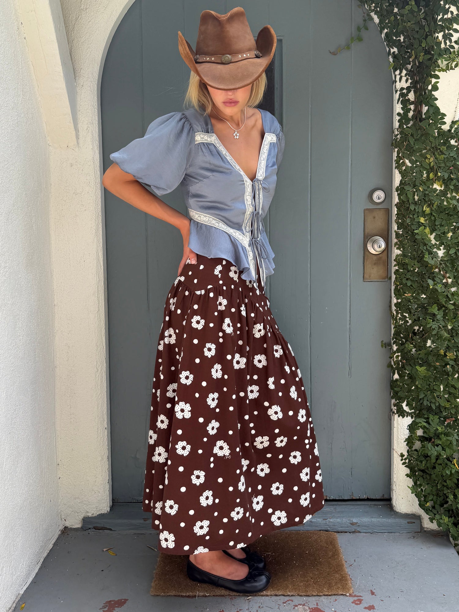 Maeve Midi Skirt - Mod Dot