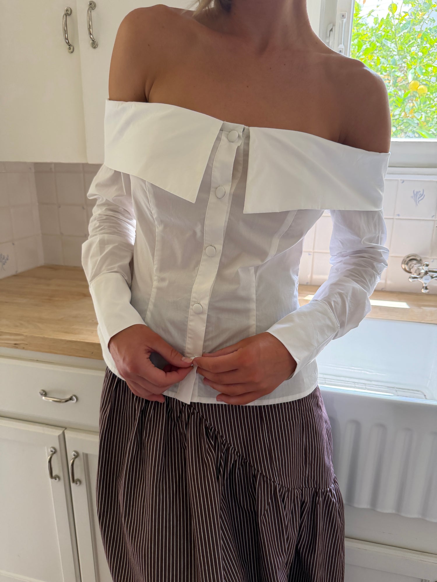 Maudie Top - Crisp White