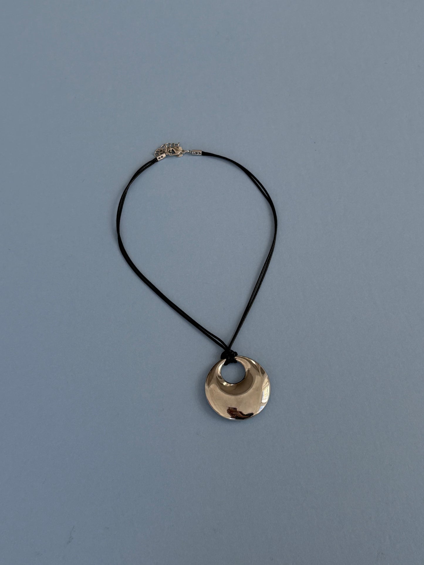 Aurora Circle Necklace - Silver