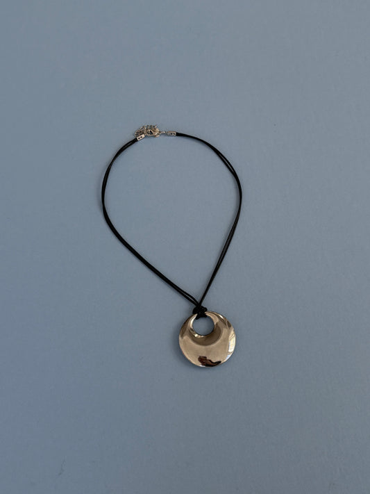 Aurora Circle Necklace - Silver