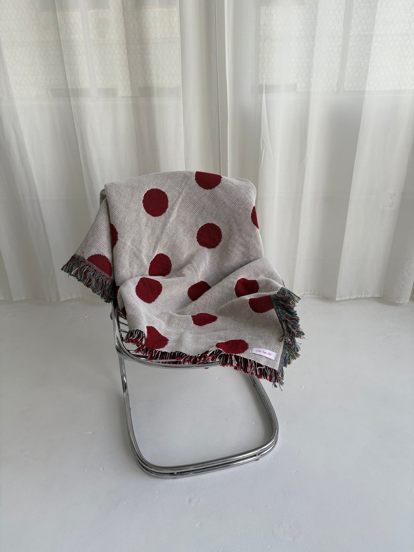 Archie Throw Blanket - Red Dot