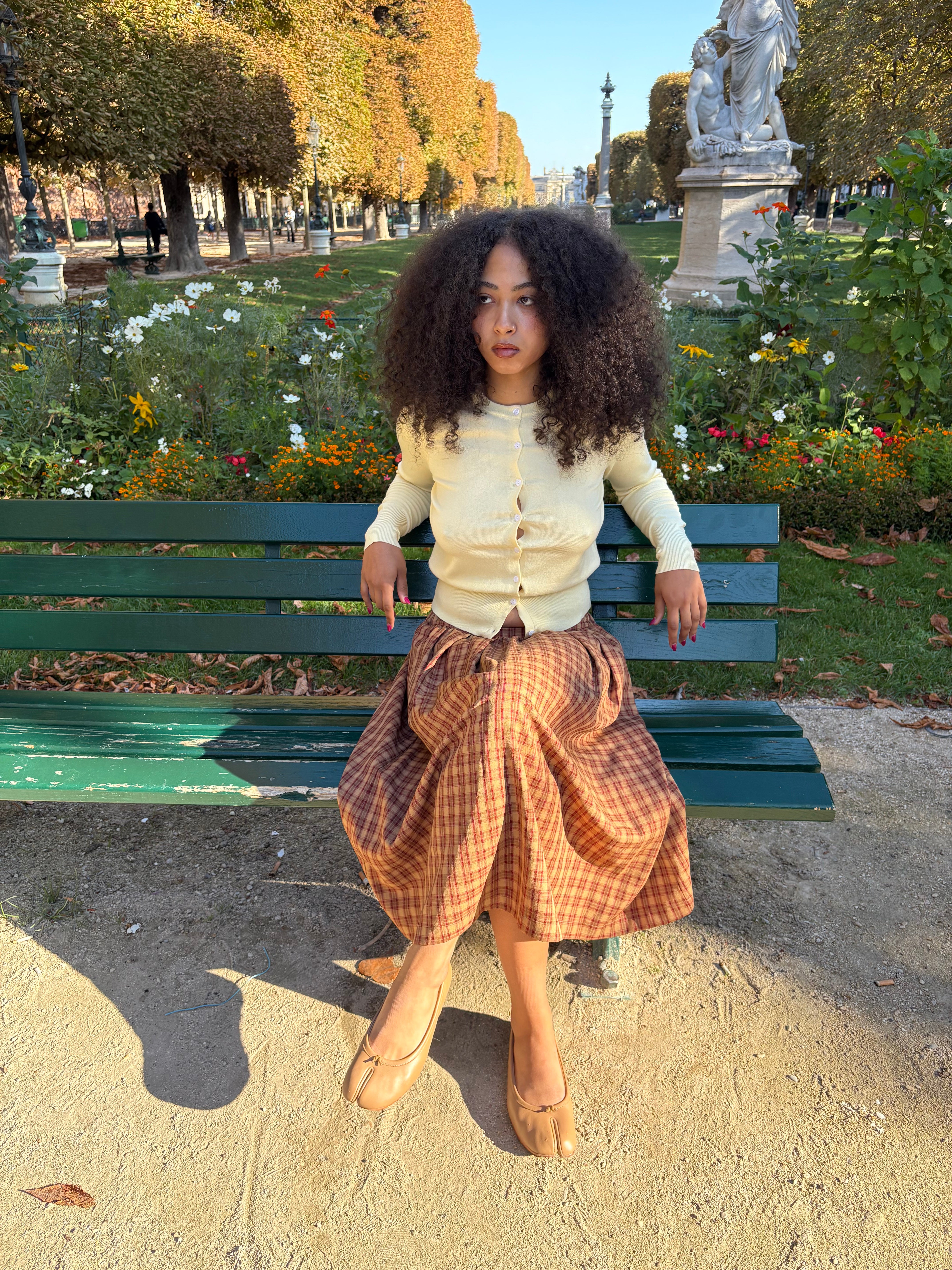 Irene Midi Skirt - Brown Plaid – Lisa Says Gah