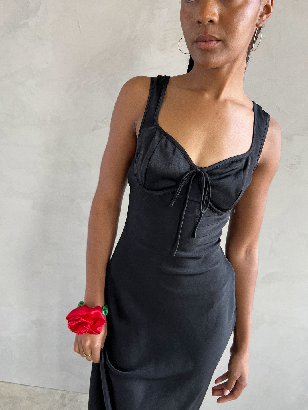 Rosette Scrunchie - Red