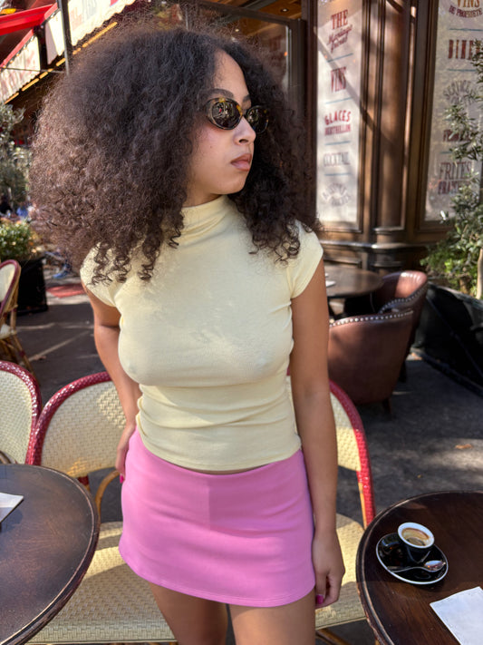 Gem Tee - Pale Yellow