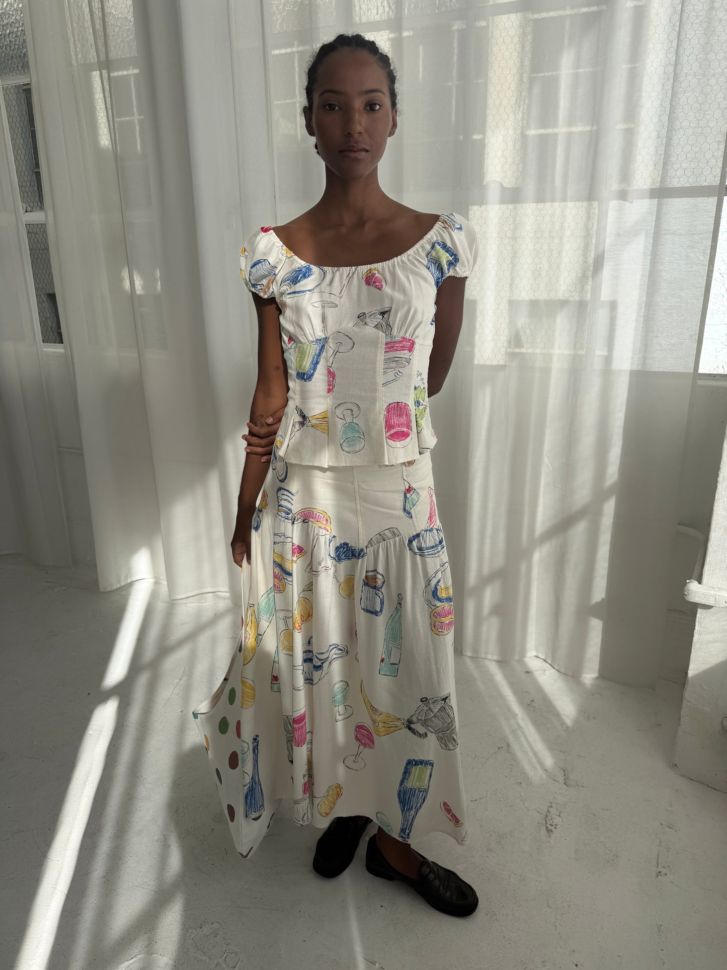 Penny Midi Skirt - Euro Breakfast
