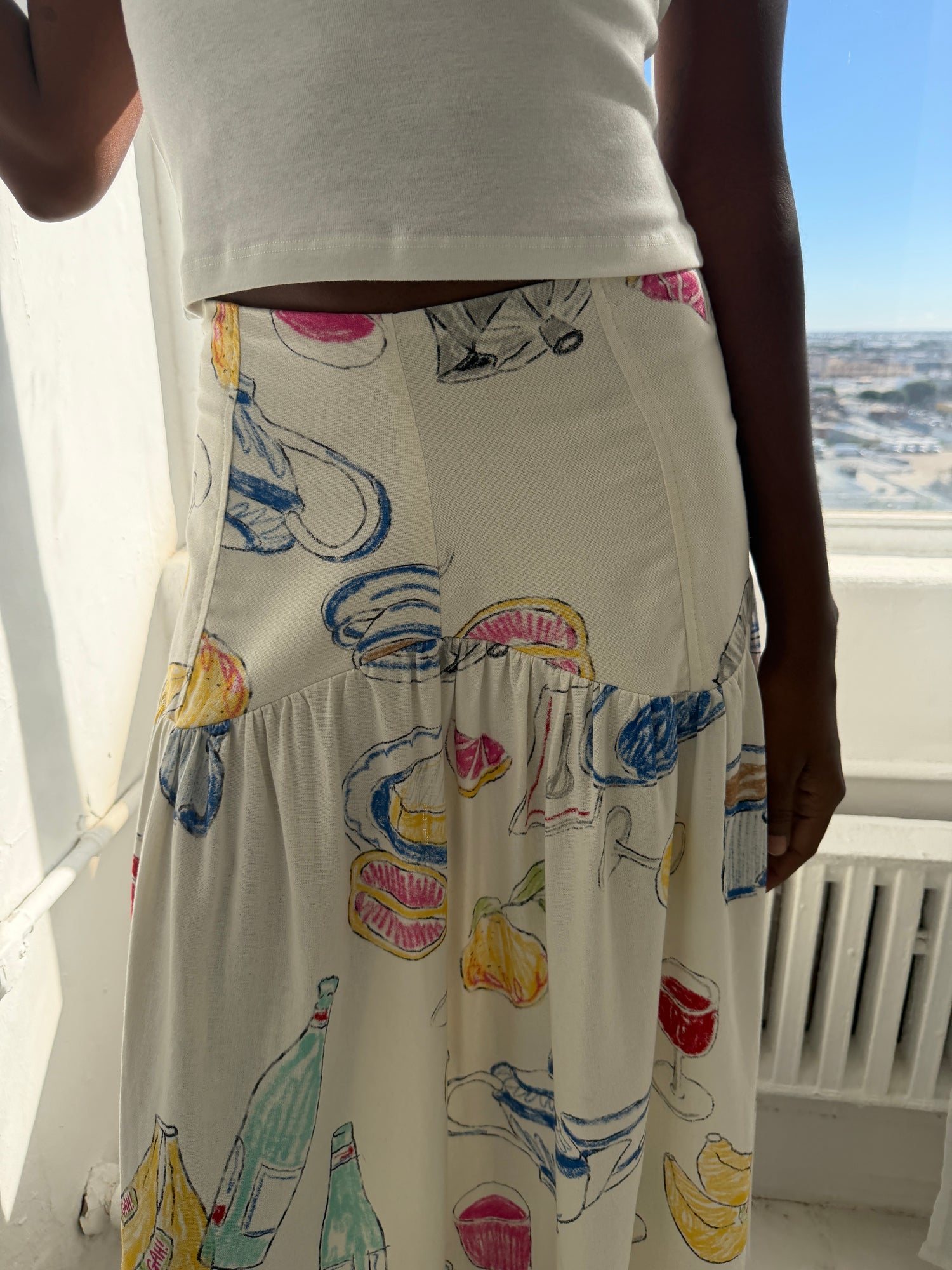 Penny Midi Skirt - Euro Breakfast