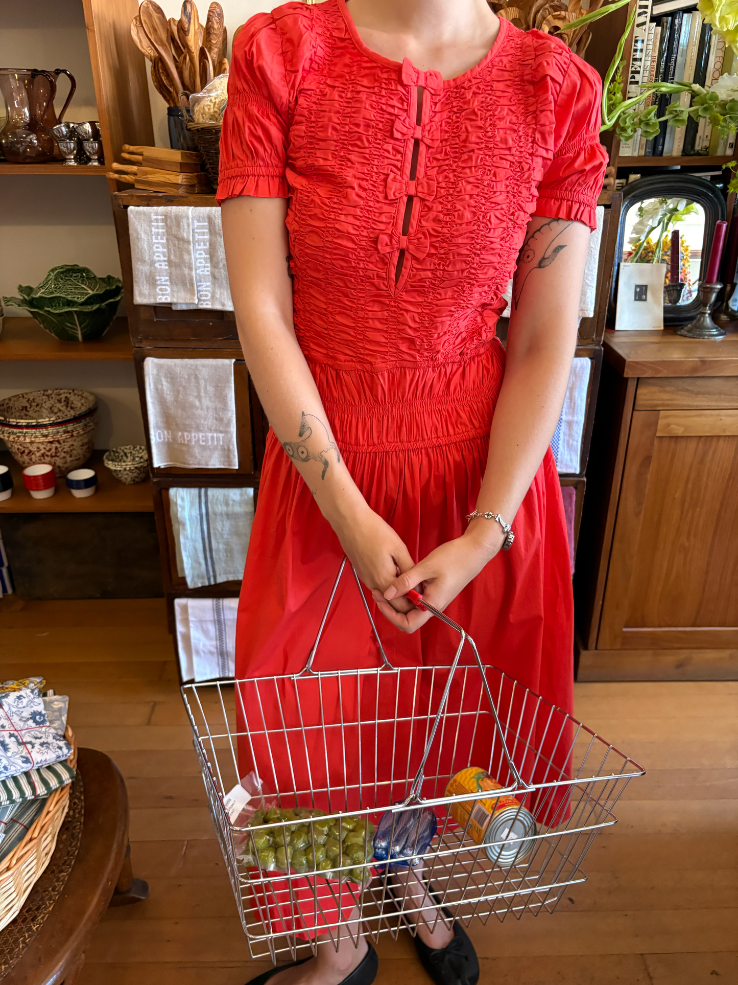 Saffy Midi Dress - Red Alert