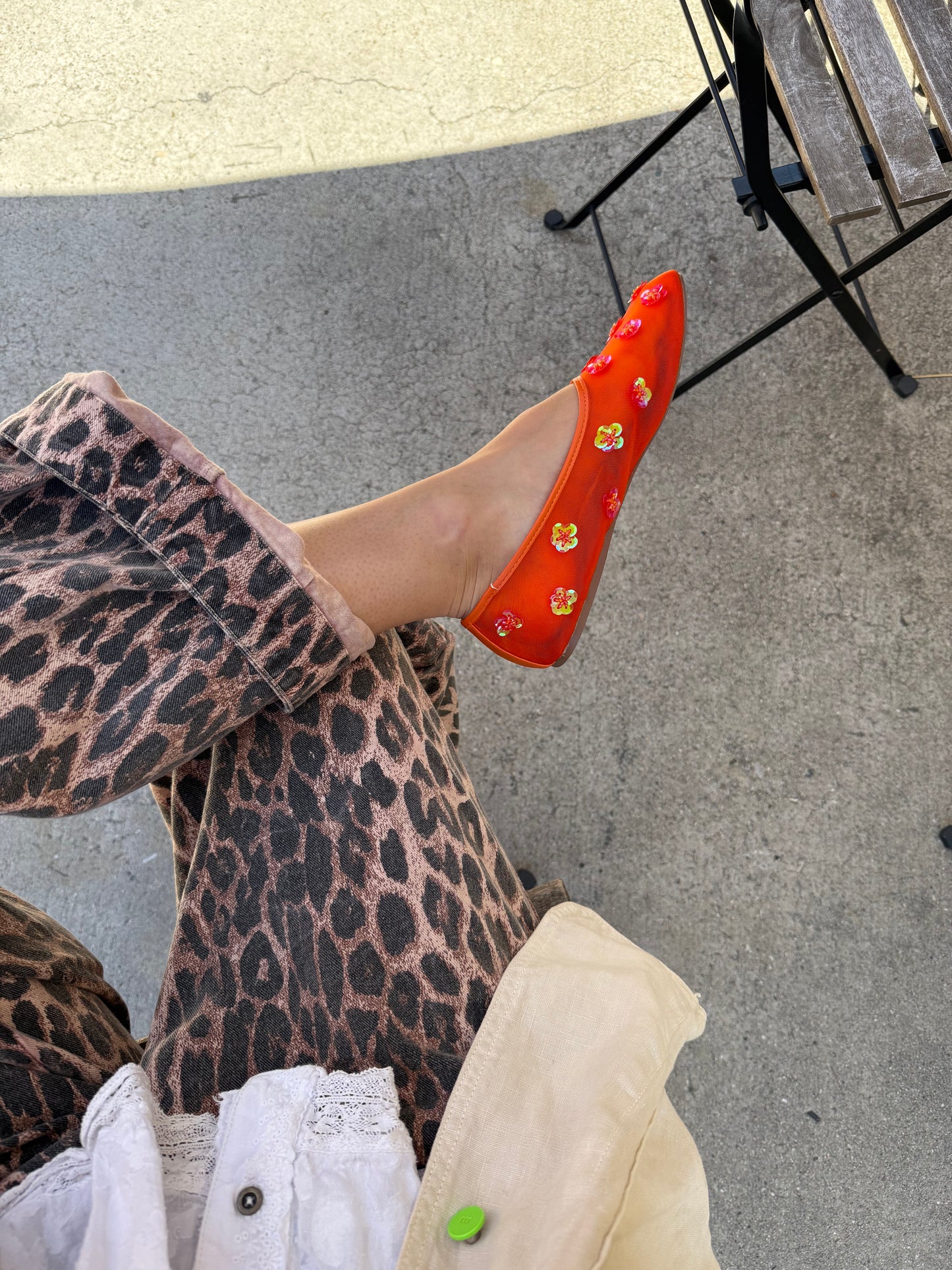 Eden Mesh Flat - Sunset Orange