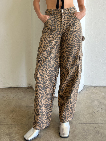 Leopard Cargo Jean - Leopard – Lisa Says Gah