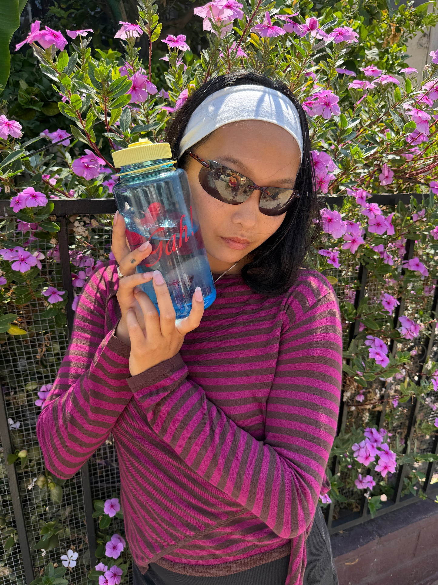 Gah! Water Bottle - Butter/Blue