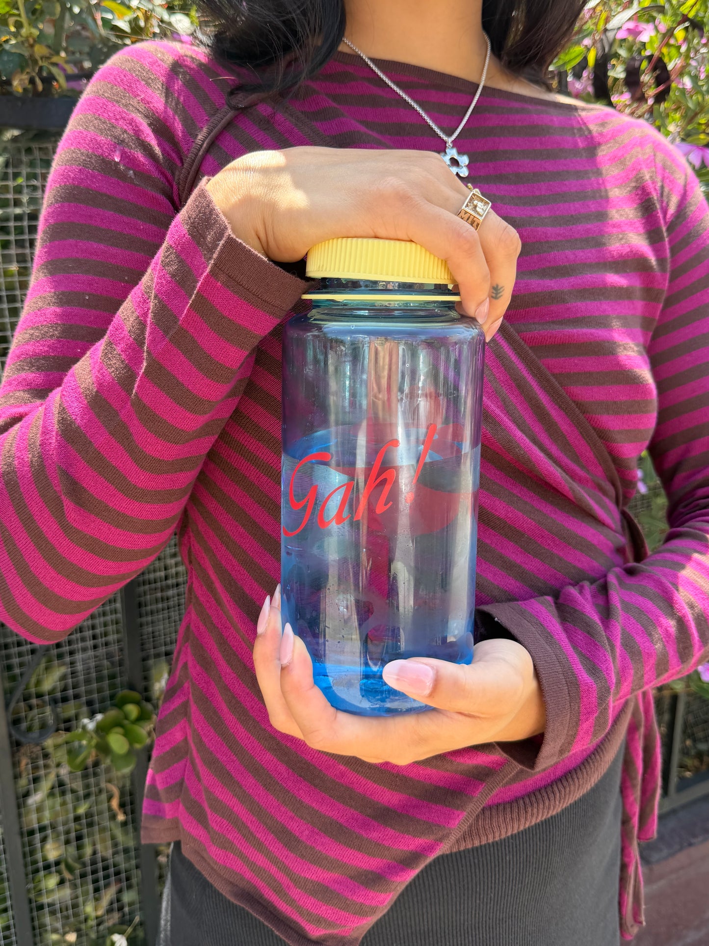 Gah! Water Bottle - Butter/Blue