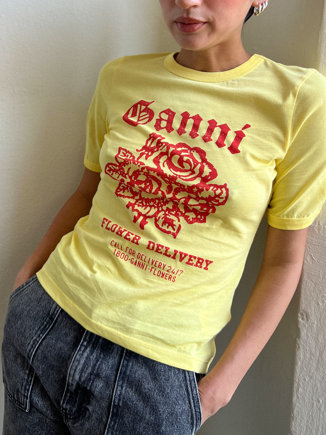 Yellow Cotton T-shirt