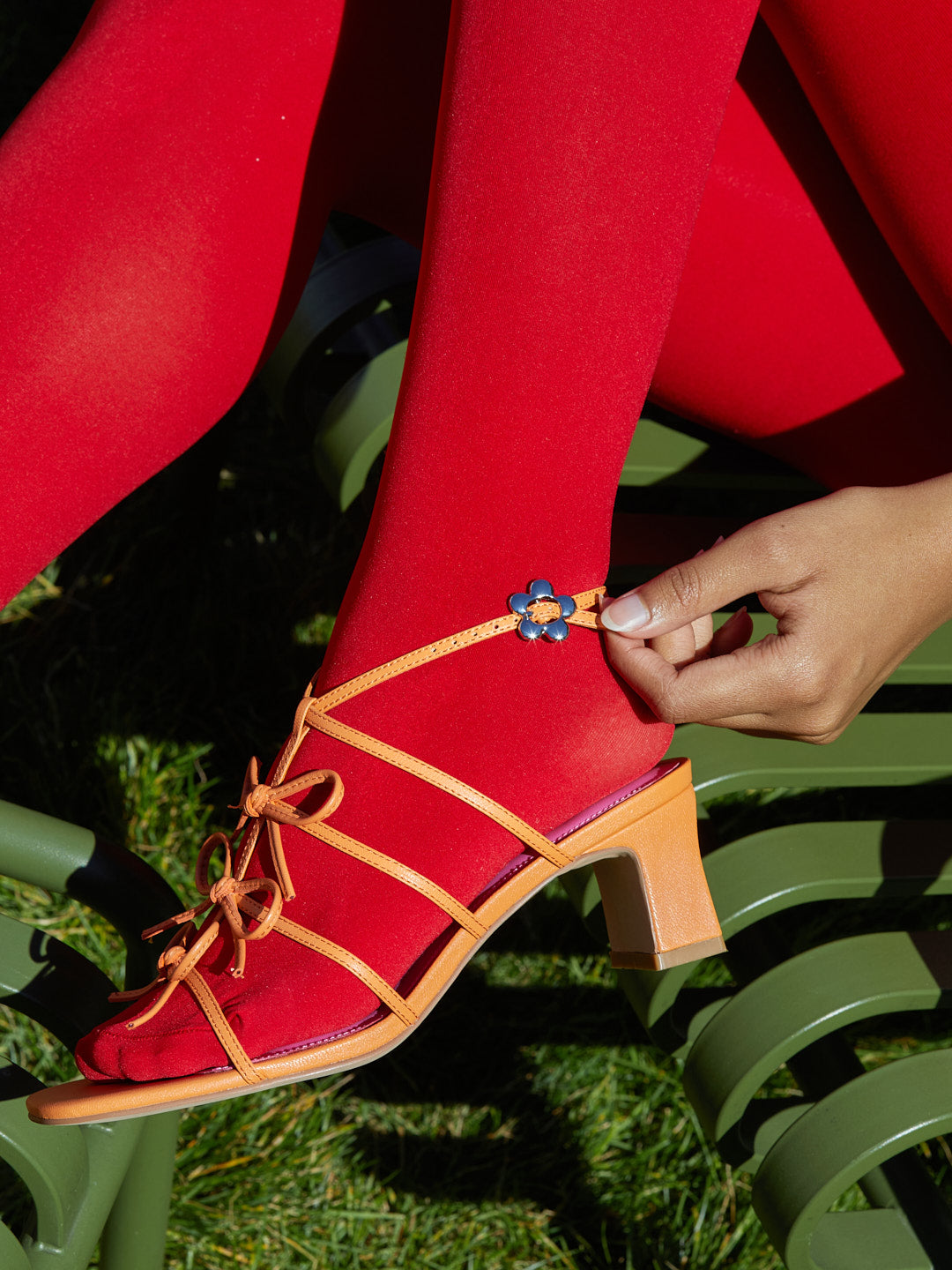 Carrie Bow Sandal - Creamsicle/Rouge