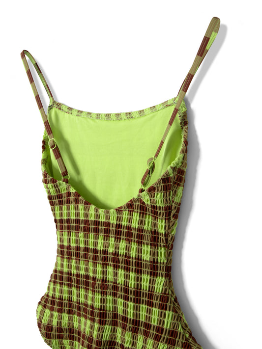 Lilibet Swimsuit - Green Check